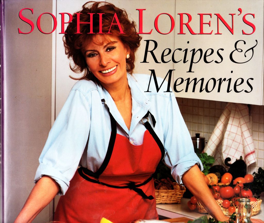 Libro de recetas de Sophia Loren Recipes and memories
