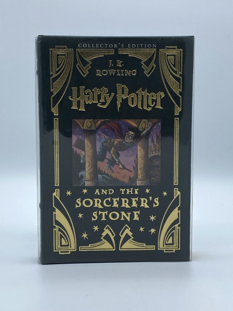 Edición especial de Harry Potter y la piedra filosofal encuadernada en cuero