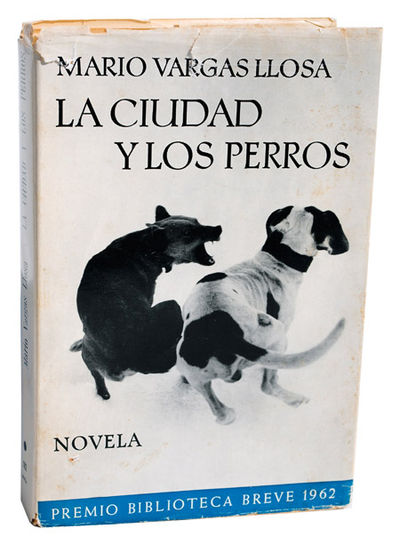 Portada de la primera edición de 'La ciudad y los perros', de Mario Vargas Llosa, Seix Barral, 1963.