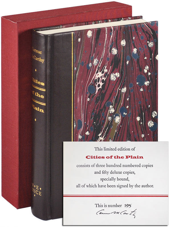 Edición limitada firmada de 'Cities of the Plain', 'Ciudades de la llanura'. 