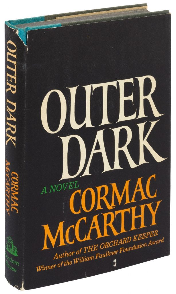 Primera edición de 'Outer dark', la oscuridad exterior, de Cormac McCarthy